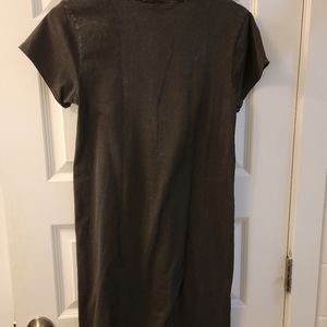 Black cotton tee shirt dress. Bobi size xs, comfy!